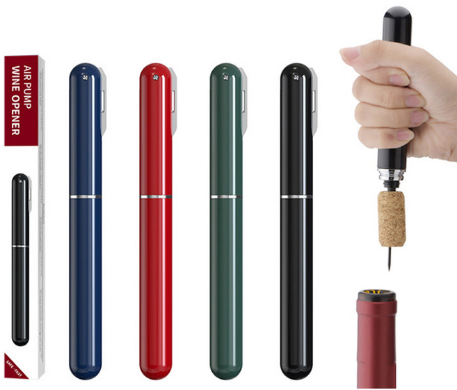 벨리안 휴대용 에어펌프 이지 와인오프너, 펜타입 블루, 1개