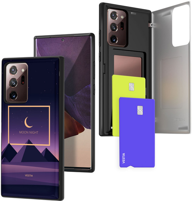 베스티아 갤럭시 노트20울트라 (N986) 디자인 마그네틱 간편 카드수납 도어 범퍼케이스