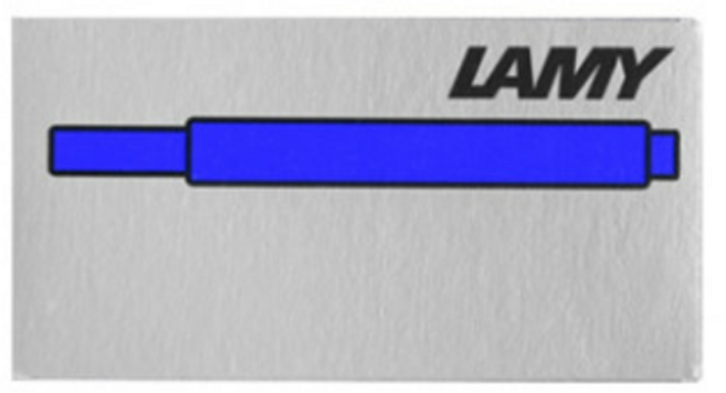 LAMY T10 만년필용 일회용 잉크 카트리지 5p, 5p 블루, 10개
