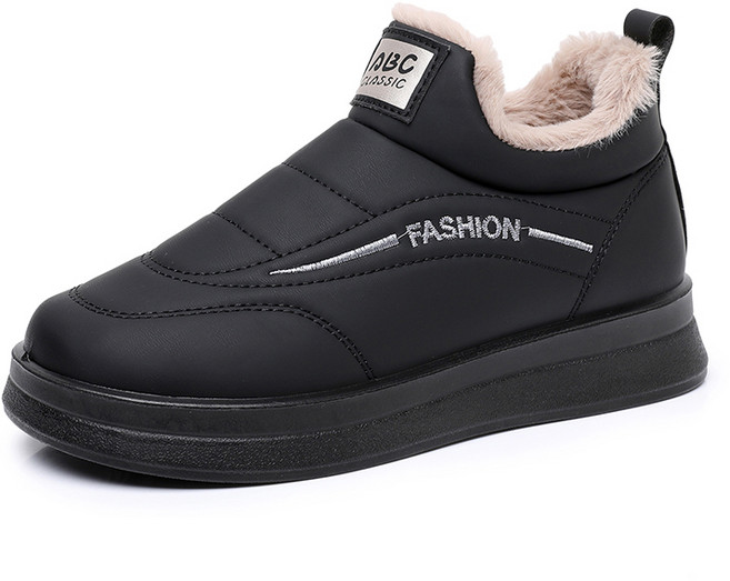 마르도 여성용 겨울 신발 방수 보온 방한화 도톰한 털 가죽 부츠