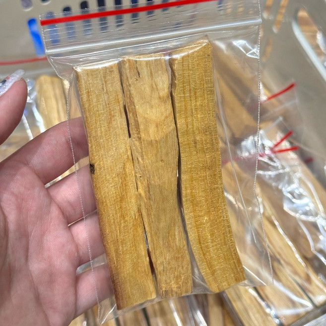 頂級秘魯聖木條 粗原木條 3支一組 約25克 空間淨化, 1個
