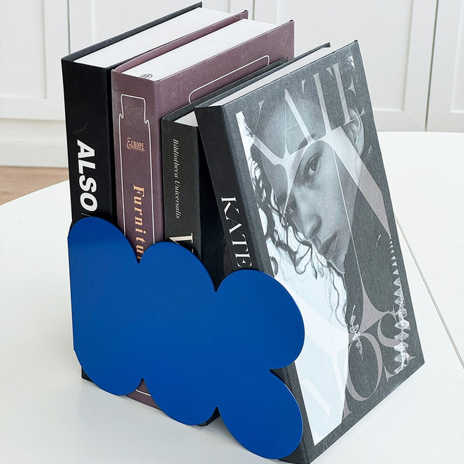 아르킨 래빗 북앤드 책꽂이 책상 오브제 데스크테리어, 스틸블루