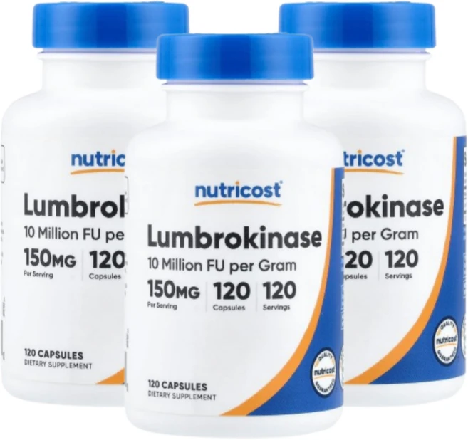 뉴트리코스트 룸브로키나제 150mg 120캡슐 3개, 120정 - 쿠팡