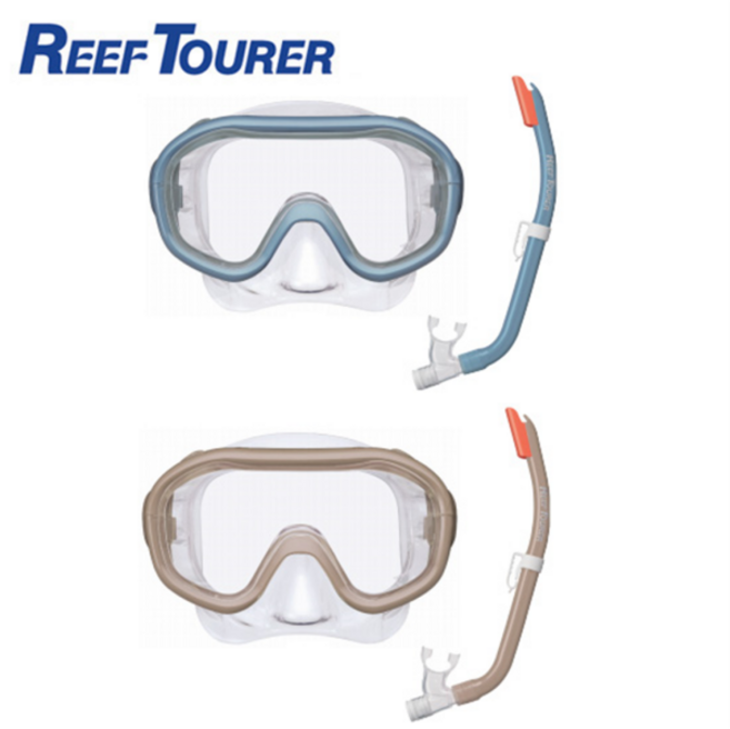 [투사] 리프투어러 스노쿨링 물놀이 수경 마스크 물안경 스노클 주니어 아동용 세트 RC-0212, 상세 설명 참조
