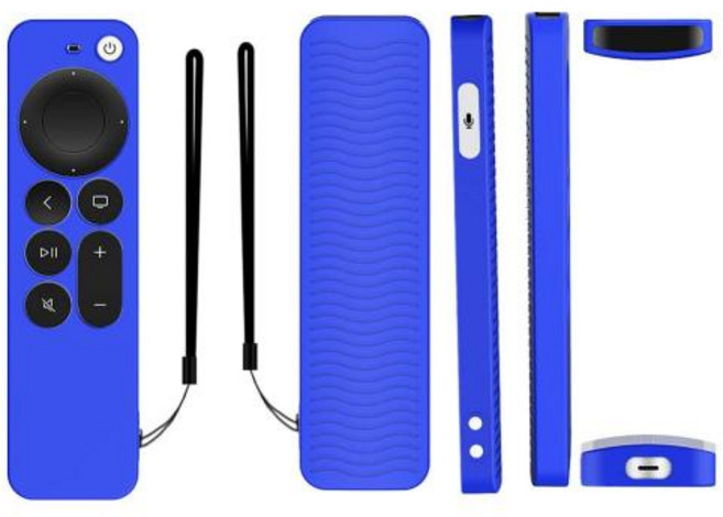 2021 Apple TV 4K 2세대 Siri 원격 제어용 분실 방지 보호 케이스 미끄럼 방지 내구성 실리콘 충격 방지 커버, 20)C, 폴란드