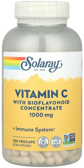 솔라레이 Solaray 바이오플라보노이드 농축물 함유 비타민C 1 000mg 베지 캡슐 250정120844원산지:기타, 1개 - 쿠팡