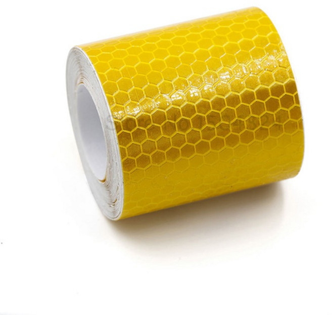 5cm 3米長度 反光條 夜間安全警示, 1個, 反光黃, 黃