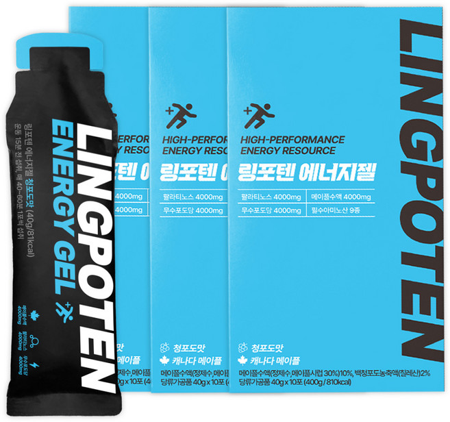 링포텐 에너지젤 파워젤, 30개, 40g