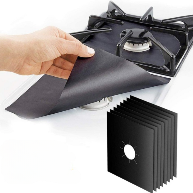 가스렌지 오염방지 커버 패드 불판 기름때 간편 청소 시트, 8개