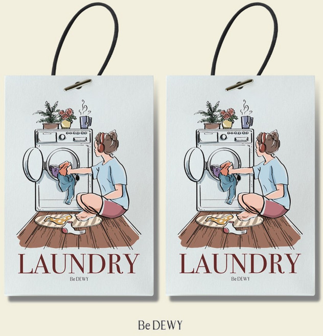 비듀이 퍼퓸 샤쉐 차량용 에어 프레셔너 20g 4종, 런더리, 2개