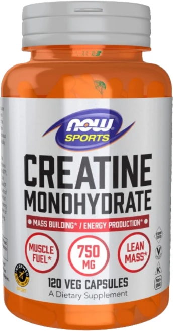 [Now Foods] 스포츠 크레아틴 모노하이드레이트 750 mg 120 베지캡슐, 1개, 120정 - 쿠팡