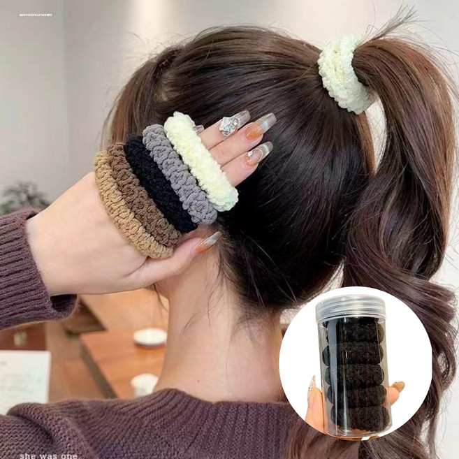 별오점 여성 자국 안남는 없는 두꺼운 짱짱한 곱창 머리끈 헤어끈 6P