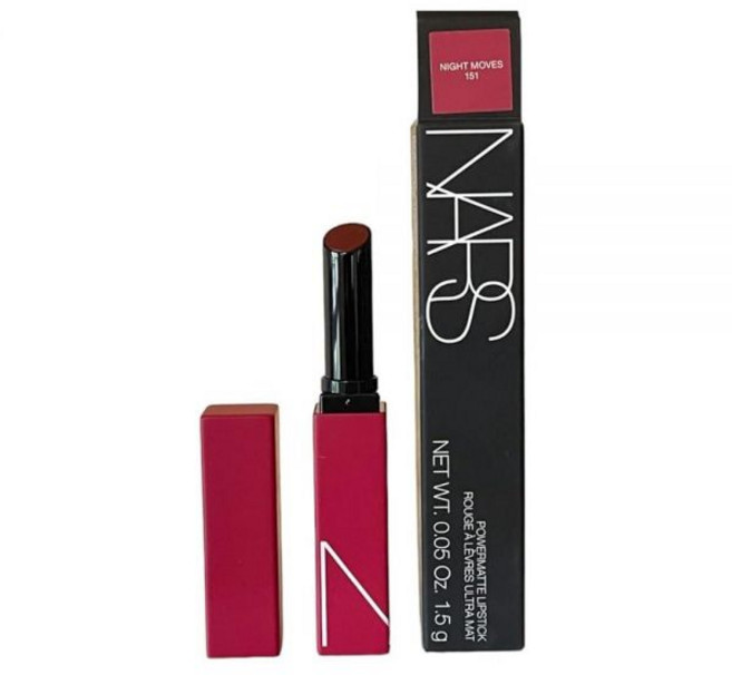 NARS Powermatte 립스틱 151 Niht Moves (딥 플럼) 1.4(0.05온스), NARS Powermatte 립스틱 151 Niht M