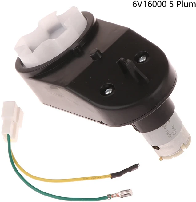 6V/12V RS390 어린이 장난감 자동차 모터에 타고 바퀴 기어 박스 원격 부품에 대 한 DC, [04] 6V16000 5 Plum, 1개