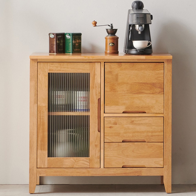 브루네티 원목 주방 수납장 830, 네추럴