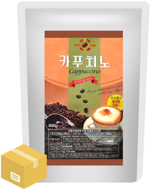 다이랑 카페마고 카푸치노 800g X 12개(1BOX), 1개, 12개, 1개입