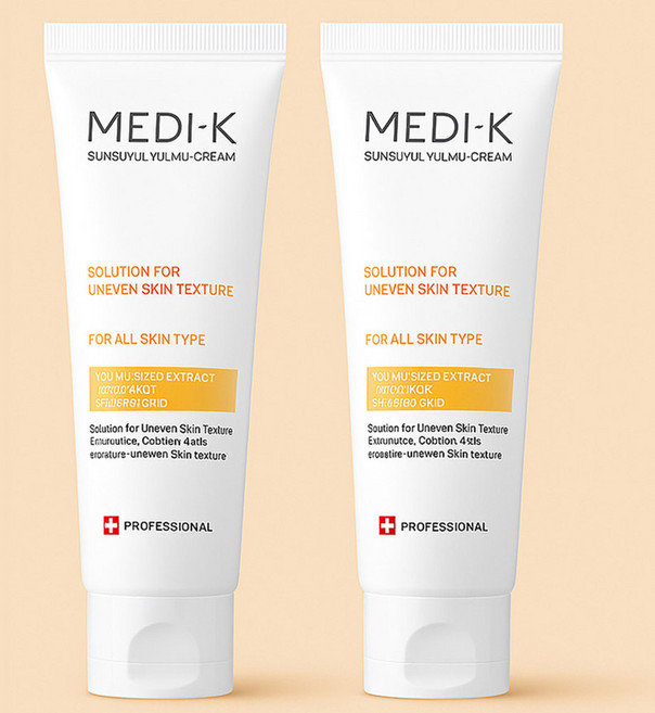 약국입점 메디케이 순수율 율무크림 대용량 70ml 좁쌀 요철 오돌토돌 눈밑 나비존 모공 피부결개선, 2개