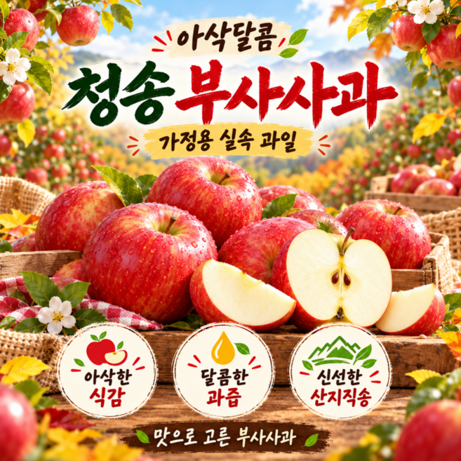 초특가 빨강 부사 사과 시나노골드 사과 고당도 청송 꿀사과, 1박스, 시나노골드 사과 소과 3kg