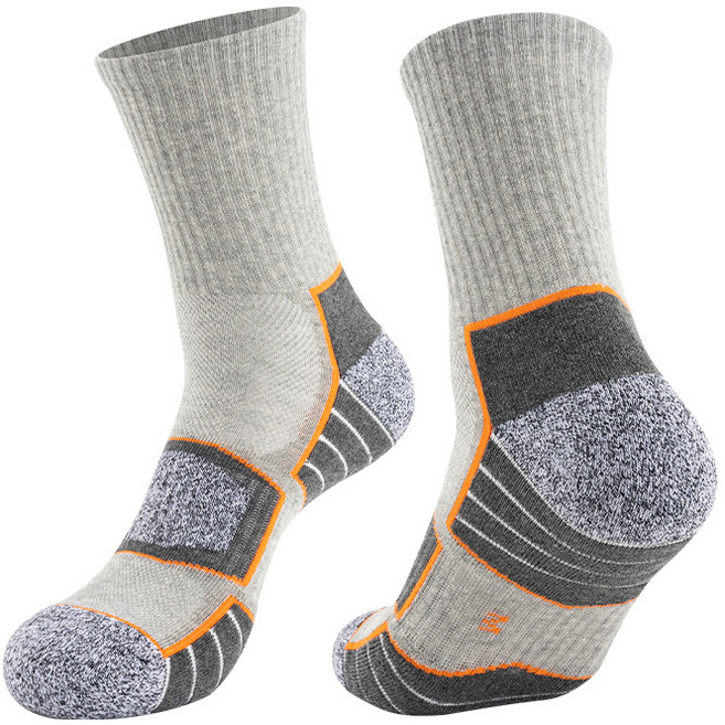 中筒加厚毛巾底運動襪吸汗透氣跑步襪子男籃球襪登山徒步