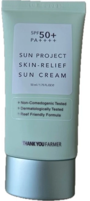 땡큐파머 선 프로젝트 스킨 릴리프 선크림 SPF50+ PA++++, 50ml, 4개 - 쿠팡