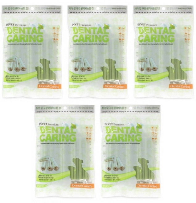 [인벳] 덴탈케어링 클로렐라스틱 (8p x 5세트), 클로렐라스틱7P, 5개, 120g