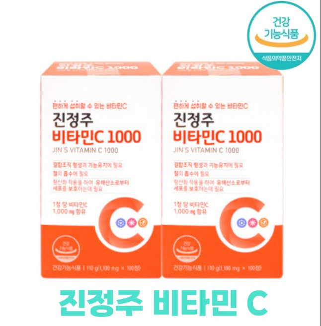 진정주 비타C1000 1100mg, 100정, 6개