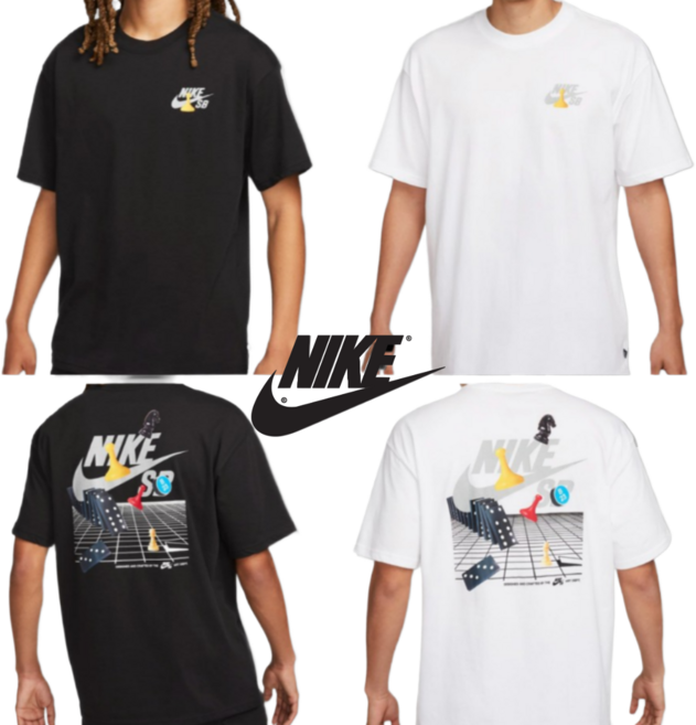 정품배송 나이키 SB스케이트 반팔 티셔츠 남여공용 루즈핏 반팔티 기능성 숏슬리브 면티 Orosy