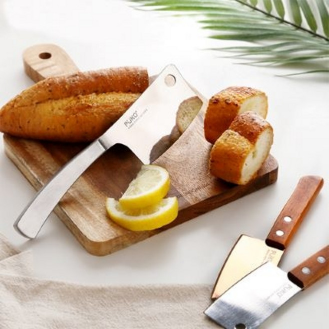 깡냉이삼춘 미니 우드핸들 스텐 도끼칼 홈카페 브런치 5style 빠른배송, 스테인레스