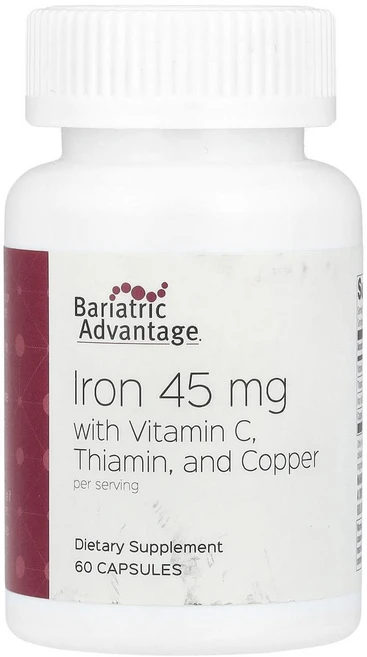 바리아트릭어드밴티지 철분 IRN 비타민C 티아민 및 구리 함유 캡슐 60정, Bariatric Advantage 비타민C..., 1개 - 쿠팡