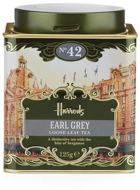 Harrods No. 42 얼 그레이 125g 루즈 티 선물 틴 캐디, 1개, 1개