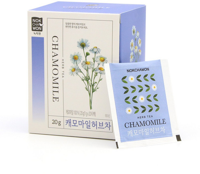 녹차원 캐모마일 20티백, 1개, 1g, 20개입