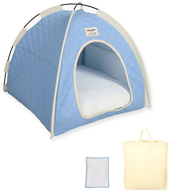 초코펫하우스 강아지집 아이스쿨링 시원한 얼음의집 (소형 / 일반형 / 프리미엄형), 스카이블루, 1개