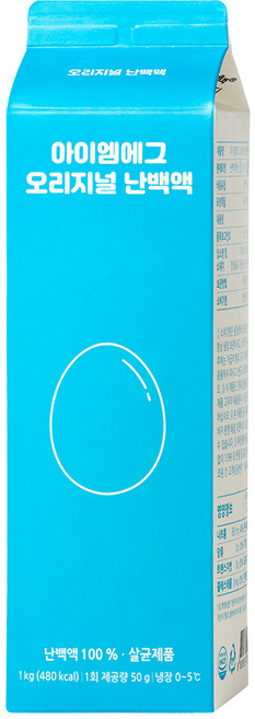 아이엠에그(I'm Egg) 살균 냉장난백 1kg, 1개