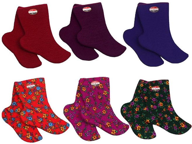 다팜 여성용 꽃무늬 공주 버선 발열 양말세트 10족 5족