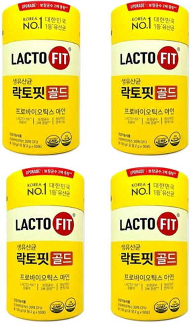 종근당건강 락토핏 생유산균 골드 2g, 4개