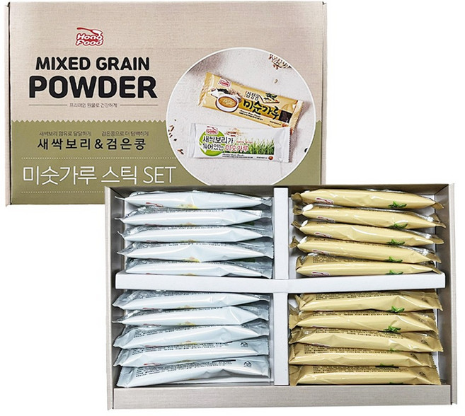 사이소마켓 미숫가루 세트 새싹보리 검정콩 혼합세트 미숫가루스틱 26g 20P, 1세트