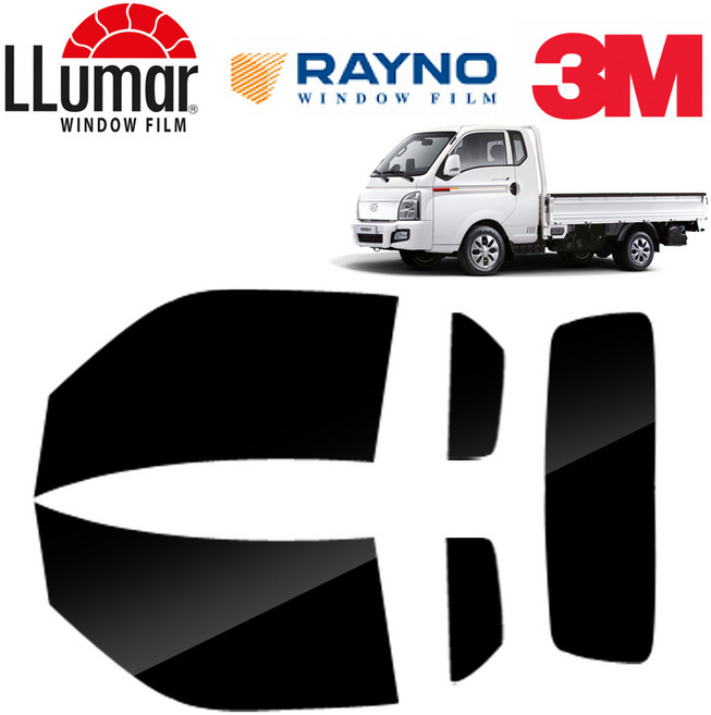 썬팅메카 [3M 레이노 루마] 포터2 전용 썬팅필름, 측후면-일반캡, 3M-XP 35%