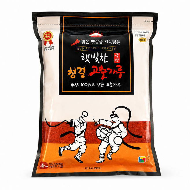 25년 (국산) 세척 태양초 청결 햇 고춧가루 1kg (장용 보통맛), 1개, 1L