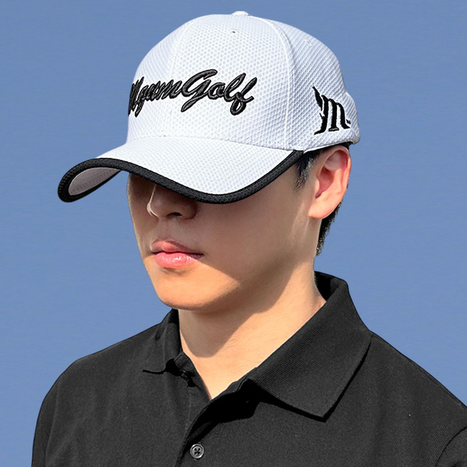 62cm 빅사이즈 우즈 골프 볼캡 모자 깊은 대두 남자 여름 망사 매쉬, WHITE, Woods Golf Ball Cap, XL, 1개