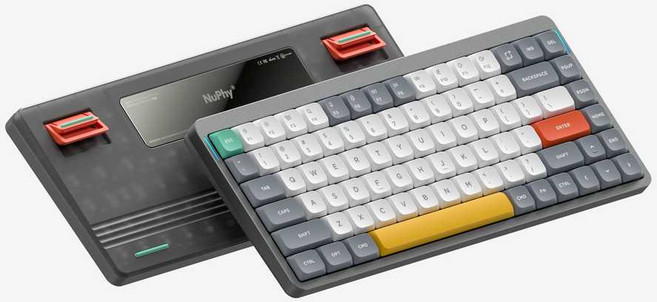 누피 키보드 저축 NuPhy Air75 V2 기계식 무선 저소음, 1개, 문암 그레이 Gateron 적축 84키