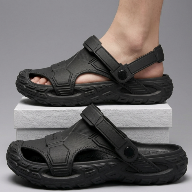 바른보행연구소 남자 발편한 슬리퍼 샌들 쿠션