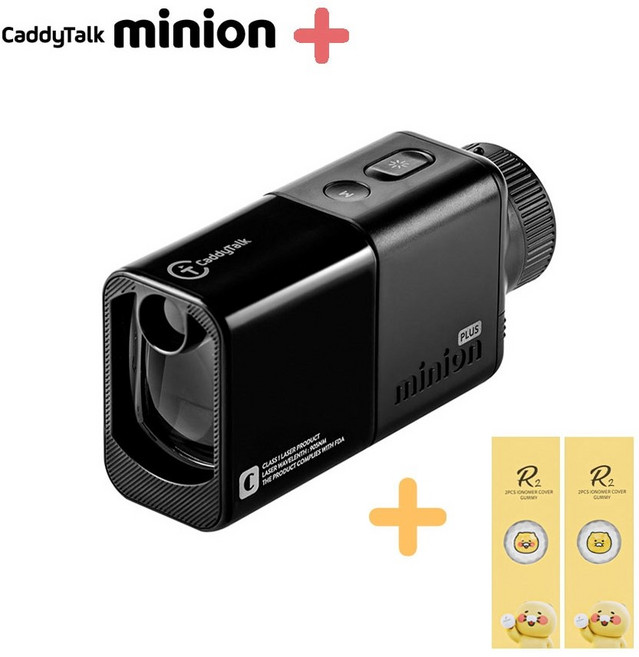 [내일도착]캐디톡 미니온 플러스 골프 거리측정기 카트에서 측정, 블랙(단일색상)