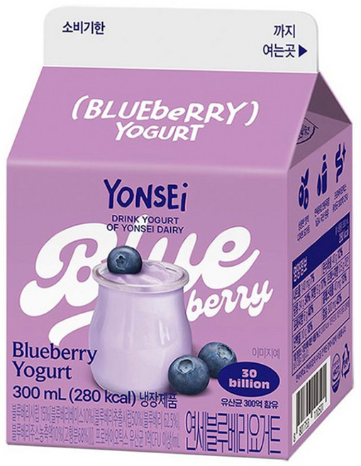 연세 블루베리요거트, 15개, 300ml