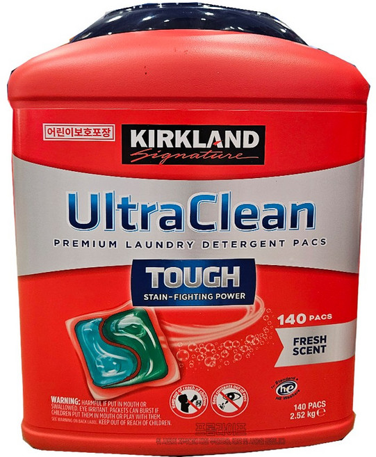 커클랜드 울트라클린팩세제(손소독젤2ml증정), 1개