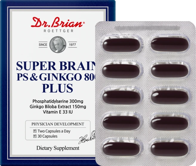 식약처 인증 포스파티딜세린 최고함량 300mg 뇌 기억력 징코 영양제 혈액순환 부모님 두뇌건강 선물세트 추천 사은품증정, 1개 - 쿠팡