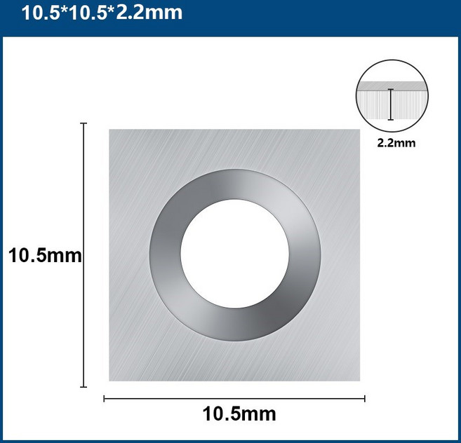 목재 대패 비트 12x12x2 용 XCAN 카바이드 인서트 슬래브 커터. 2/10.5x10.5x2.2/14x14x2mm 스포일러 보드, 02 10.5x10.5x2.2 mm_01 1pc
