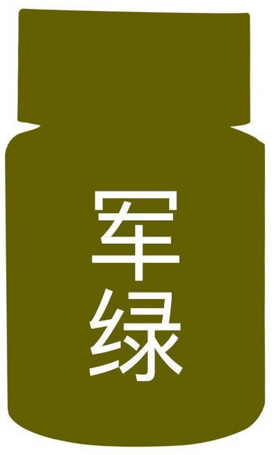 衣物染色劑 佈料染劑 衣服染料 固色劑, 軍綠色, 1個