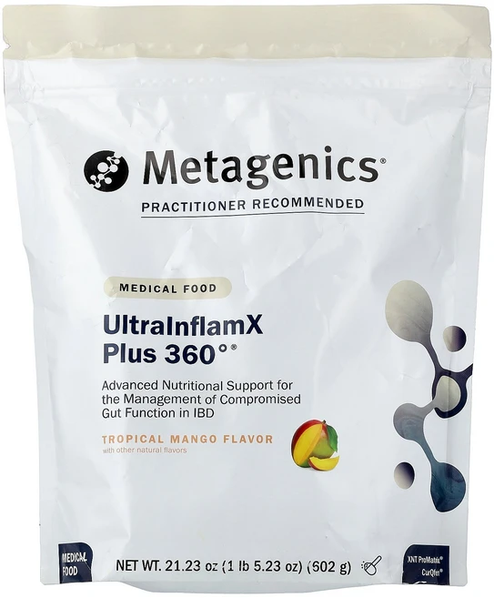 Metagenics UltraInflamX Plus 360°® Tropical Mango 21.23 oz (602 g), 601 g, 1개 - 쿠팡