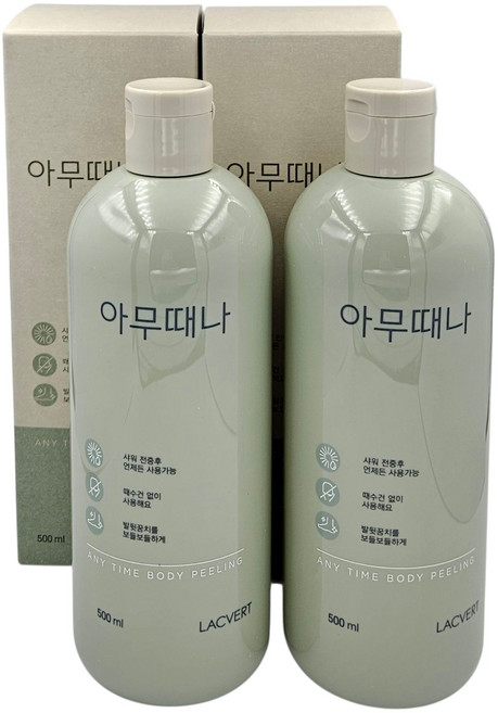 라끄베르 아무때나 때필링 바디 각질관리 500mlX2개, 2개, 500ml