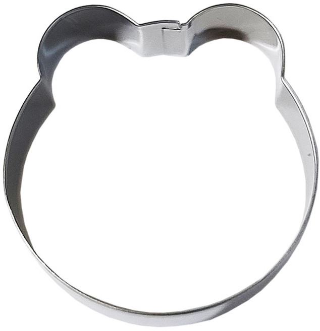 베이커리프렌드 다양한모양 쿠키커터(스텐쿠키커터), 쿠키커터-곰얼굴, 1개